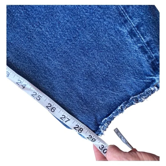 AGOLDE 90s Pinch Waist Jeans High Rise Rigid denim Straight Leg Button Fly Sz 30 - Picture 5 of 12